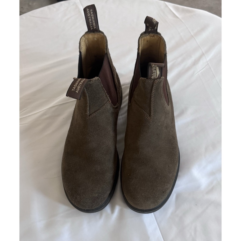 Blundstone 585  Brown Suede style work boot mens US size 8